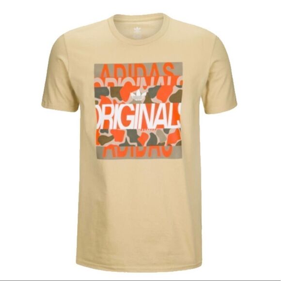 adidas Other - ADIDAS ORIGINALS Tan Green Orange CAMOUFLAGE TEE, M